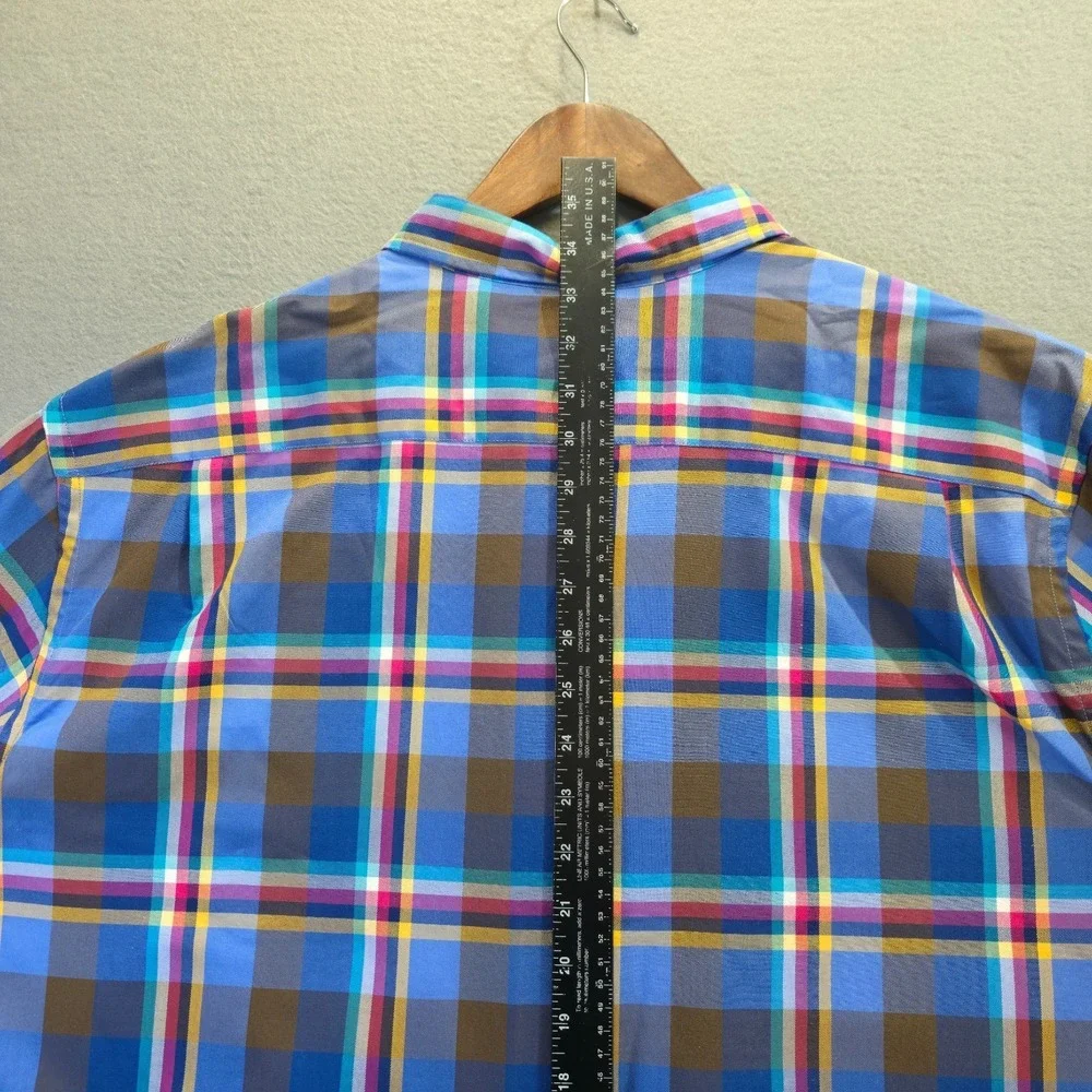 Southern Tide Men s Classic Fit Plaid Long Sleeve Button‎ Up Shirt Size 2XL